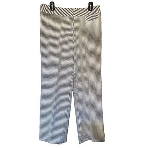 NEW Alexandra Bartlett Blue and White Summer Trousers Ladies Size 10 Medium Rise